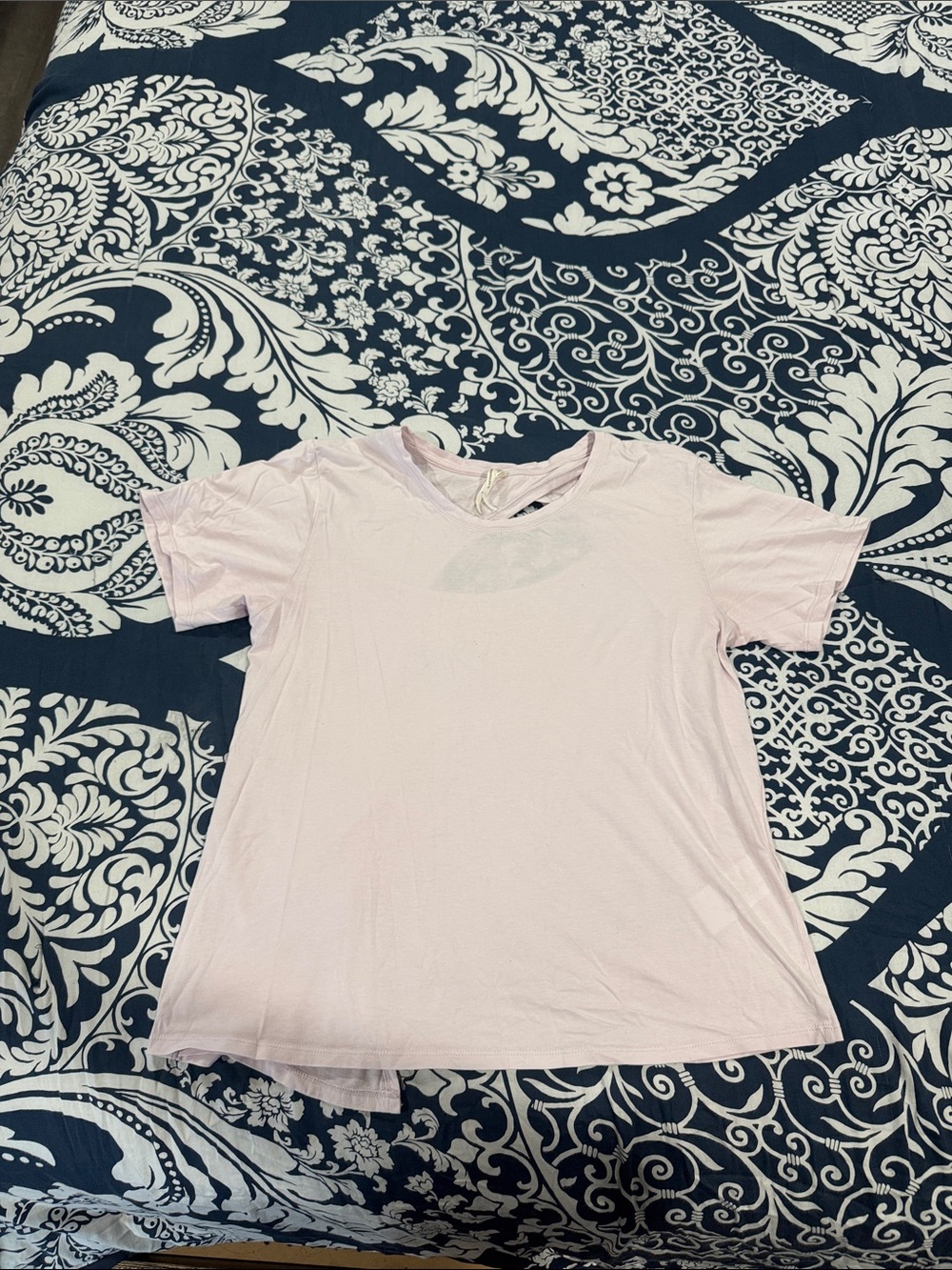Anthropologie Pale Lilac Short Sleeve Tee